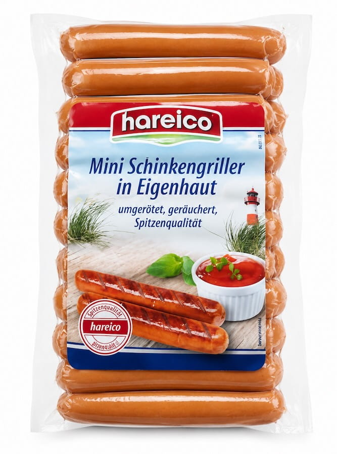 Hareico Mini Schinkengriller in Eigenhaut 400g 