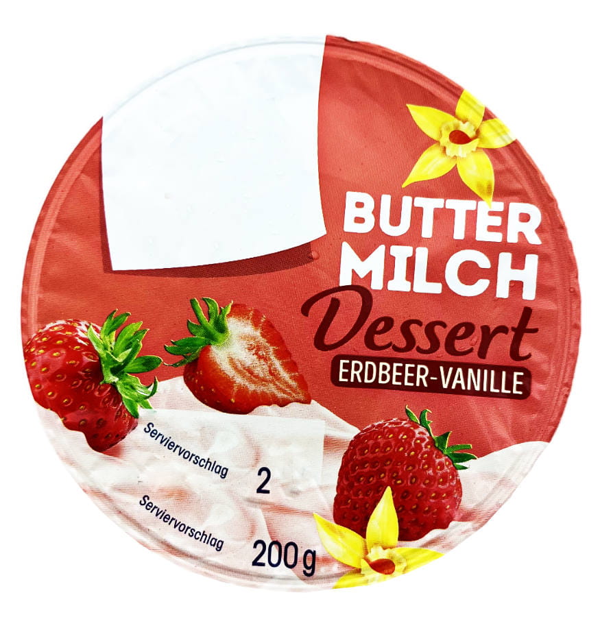 Buttermilch Dessert Erdbeer Vanille 200g