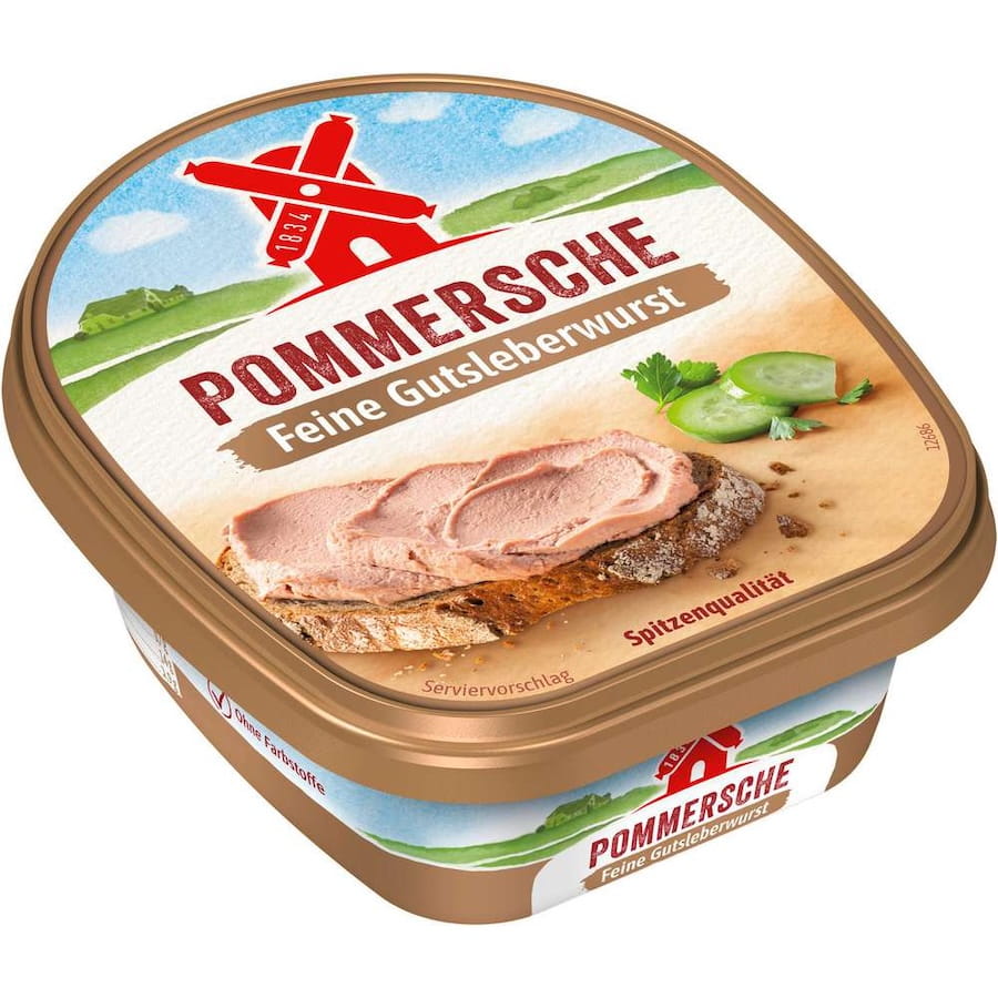Pommersche Gutsleberwurst fein 125g