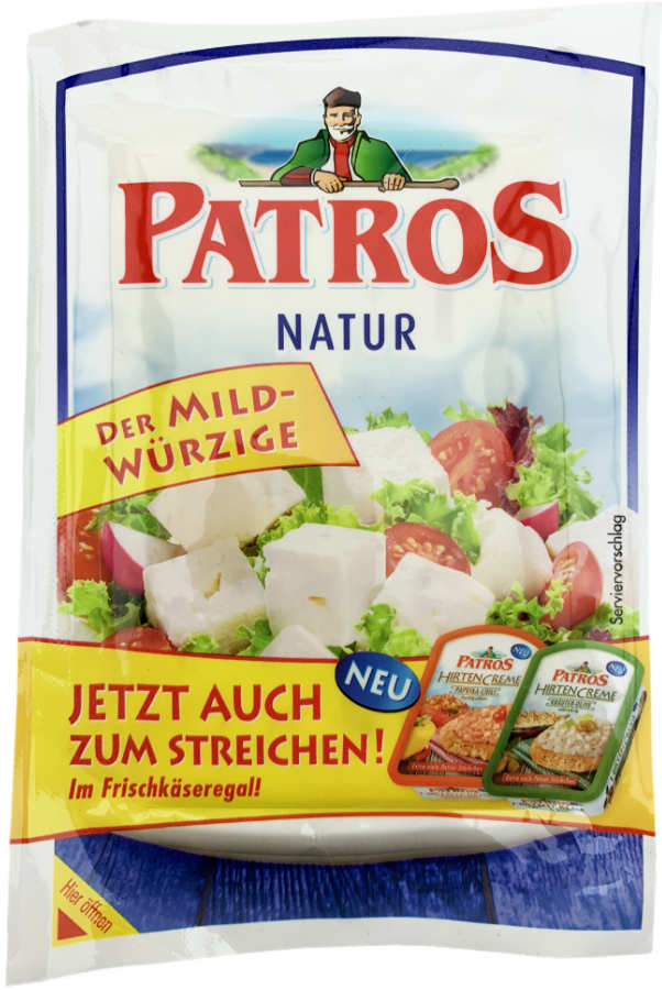 Patros Hirtenkäse Natur Der Mild Würzige 180g