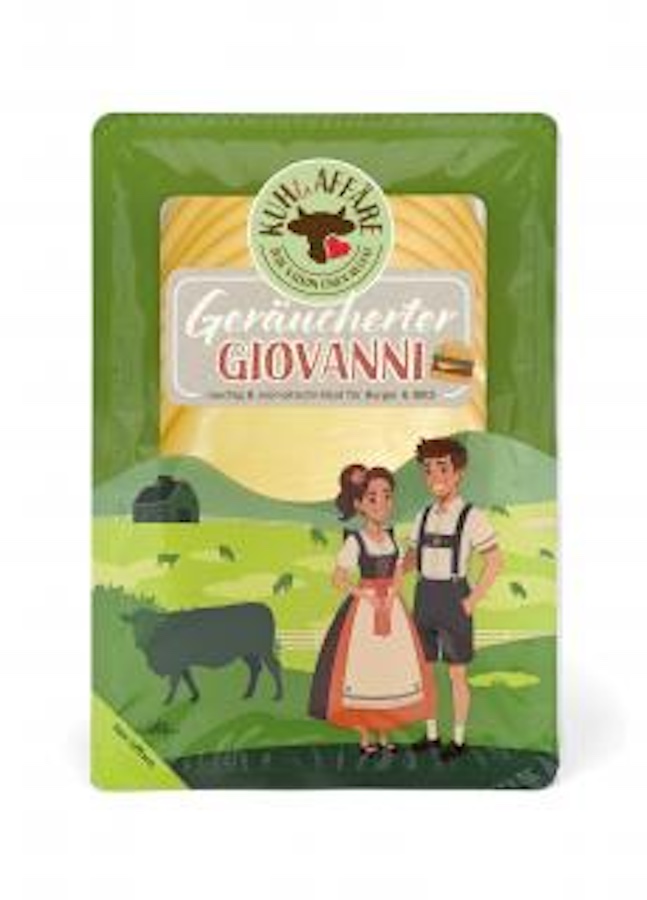 Geräucherter Giovanni Mozzarella in Scheiben 125g 