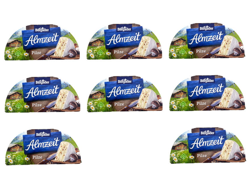 8x Bergader Almzeit Weichkäse Pilzen 175g