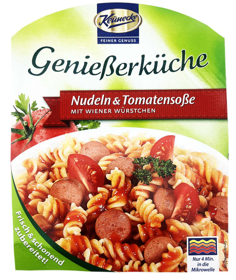 Fertiggericht Nudeln Tomatensauce Und Wiener Würstchen 400g