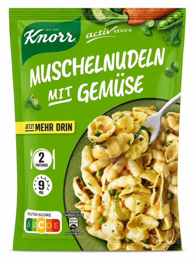 Knorr Muschelnudeln mit Gemüse 172g