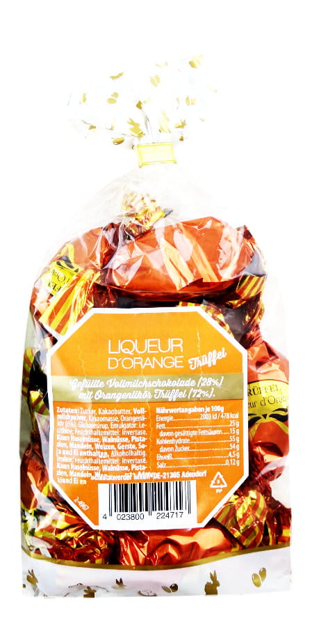 Schluckwerder Trüffeleier Liqueur D`Orange 150g